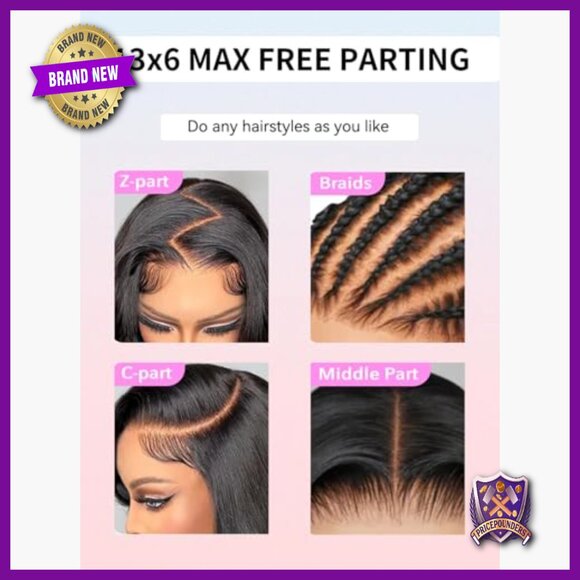 13x6 Lace Front Human Hair Wig, Afro Curly, Pre Plucked, 200% Density